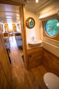 Solar powered narrowboat evolve worktops evolve