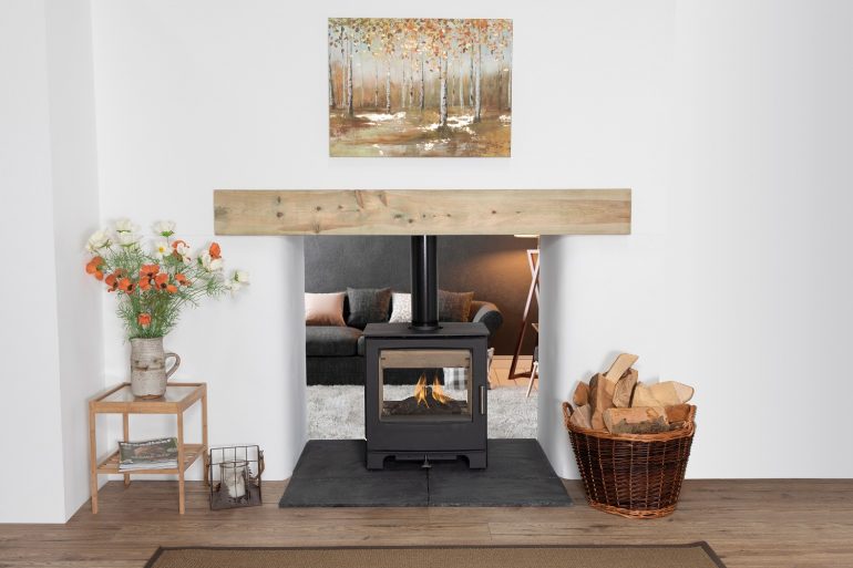 Mendip Stoves double sided wood burner