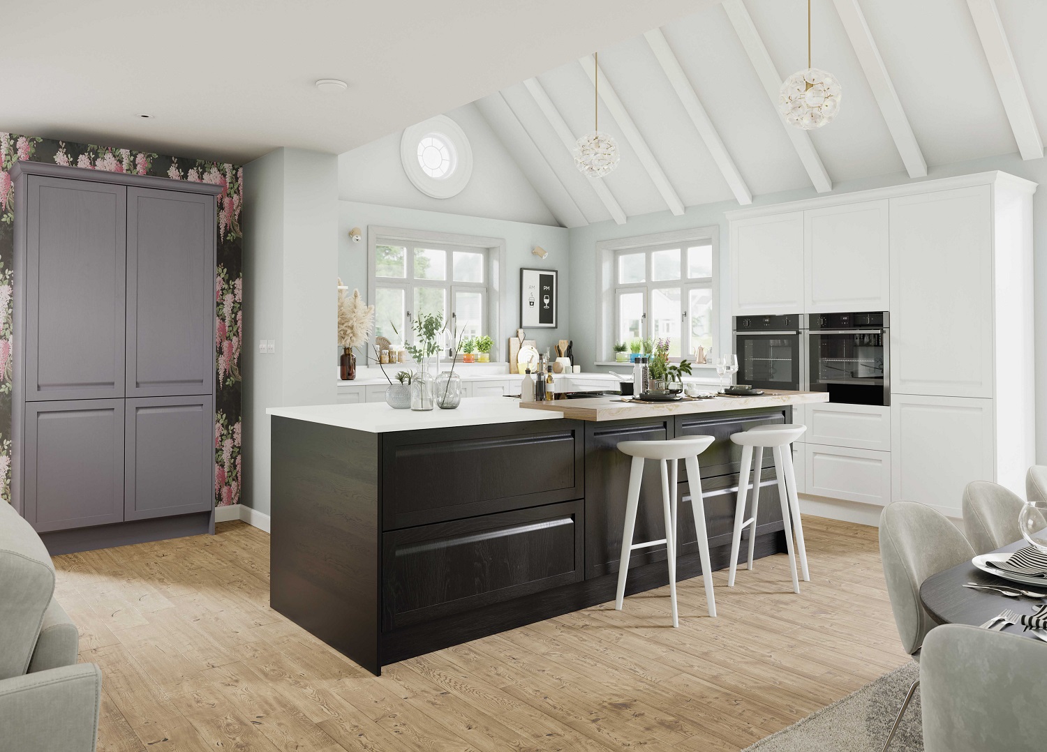 Faversham Kitchen -LochAnna Kitchens, is introducing the showstopping Faversham collection. The seamless design of this handleless kitchen perfectly marries traditional and modern themes to achieve a timeless finish.