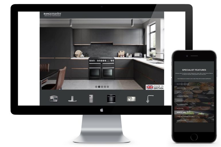 Rangemaster digital support interactive brand page