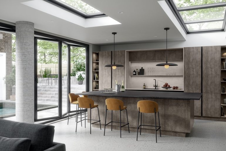 Mereway Kitchens handle less anthracite