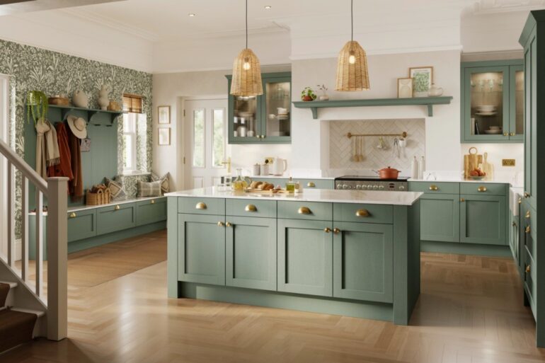Kitchens Review Symphony Langdale Fitted Kitchen Green
