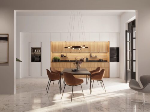 Rotpunkt Loft nature oak snow class kitchen