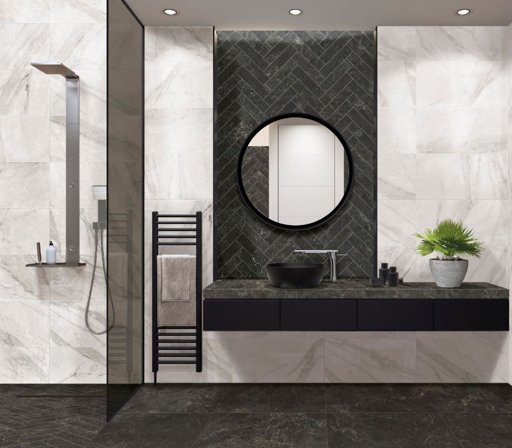 Ceramique International black and white marble