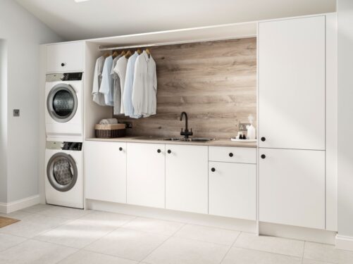 Symphony Urban White Laundry Room