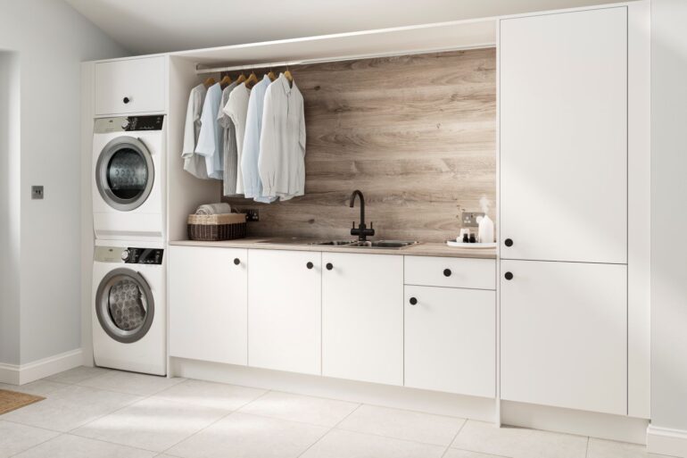 Symphony Urban White Laundry Room