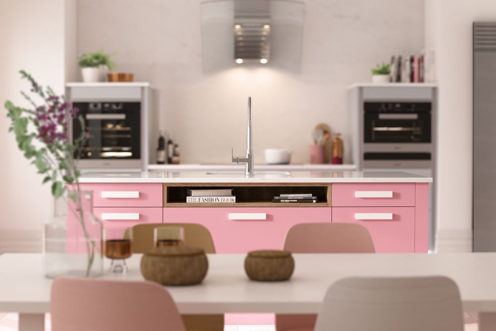 Wren Kitchens Hot Pink