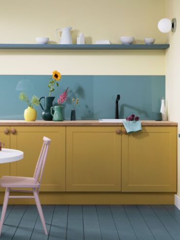 Kitchens-Review-Alusplash-Trends-Blue-Bird-Mustard