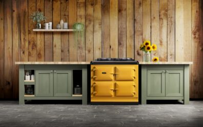 Kitchens Review AGA Mustard colour