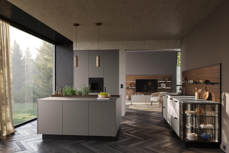 Kitchens-Review-Rotpunkt-Fluted-style-K25-glass-unit-