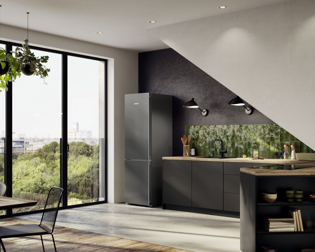 Kitchens-Review-Liebherr-Plus-Freestanding-Fridge-Freezer-in-DarkGrey