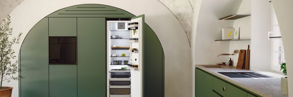 A BORA SPure Kitchen in green cool